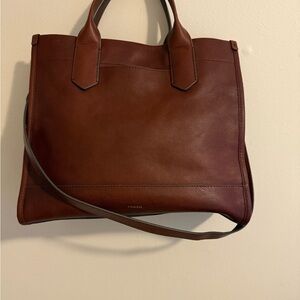 Fossil Rich Brown Leather Handbag